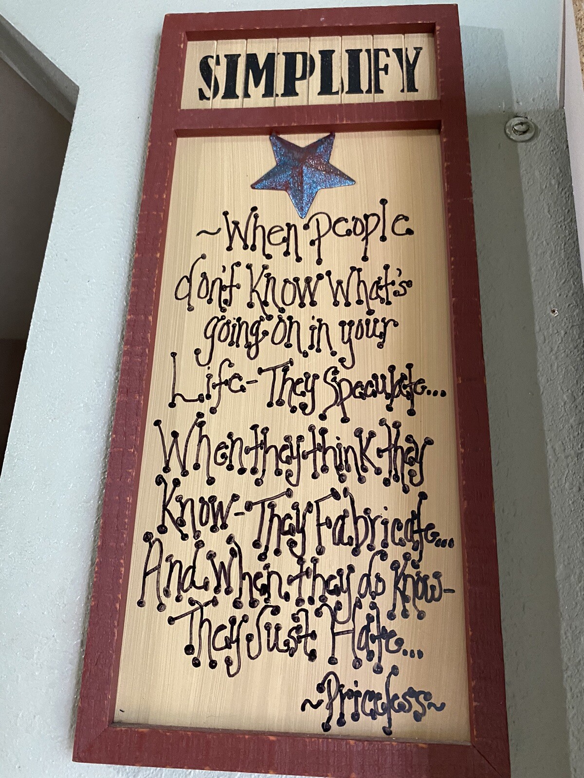 Wall Art Decor Inspirational Quotes Hanging multicolor