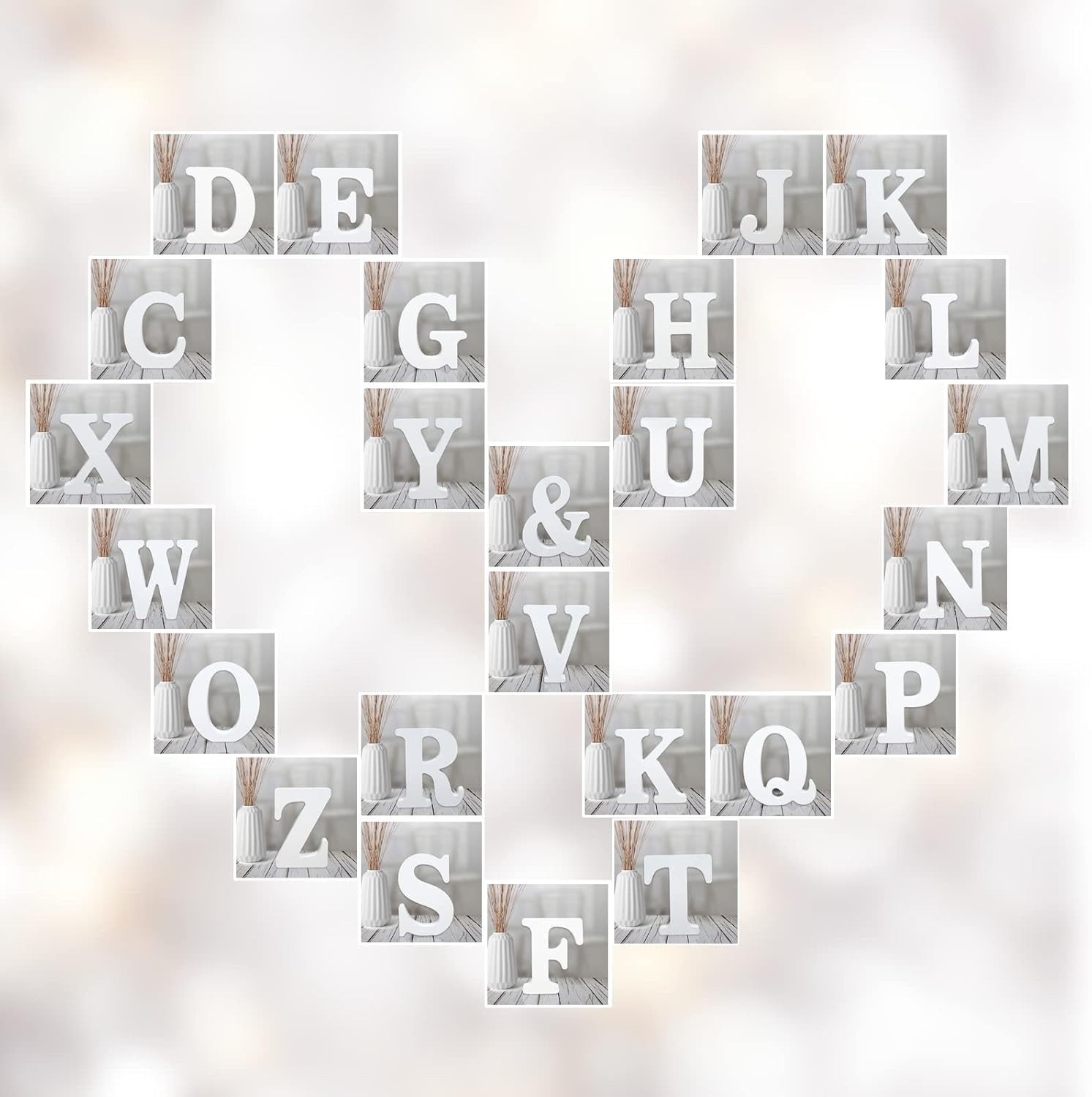 MDF Letter H 4in Unfinished Display Paintable Personalize Home Decor