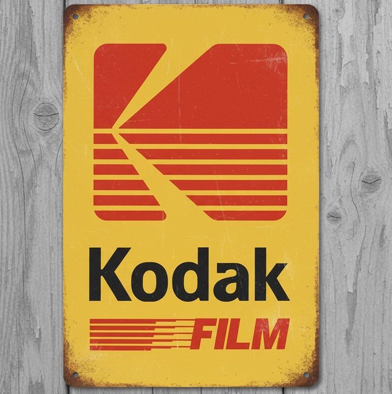 Kodak Film 8 x 12 Vintage Novelty Metal Sign Made In USA New!
