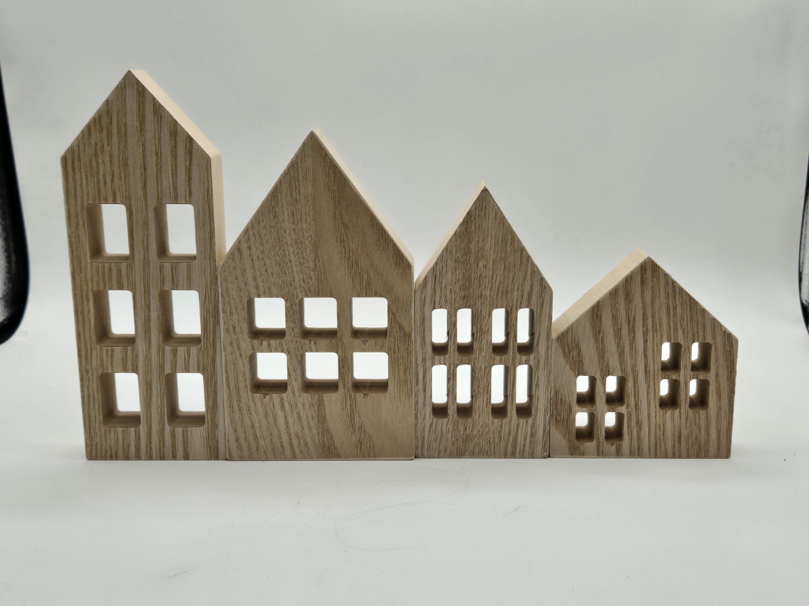 Farmhouse Decor Wooden Houses Set Of Four