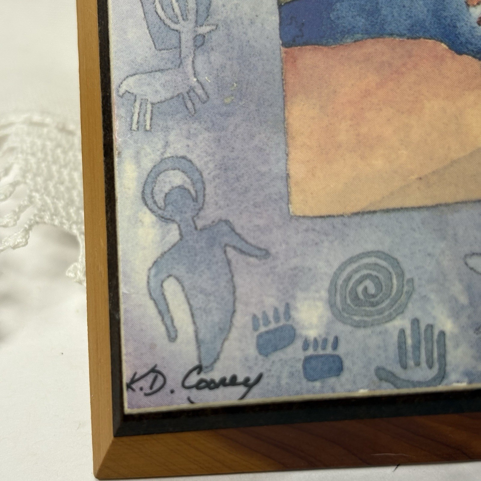 Kathy KD Cooney Pertroglyphs Rocks Wall Plaques Southwest Scenes