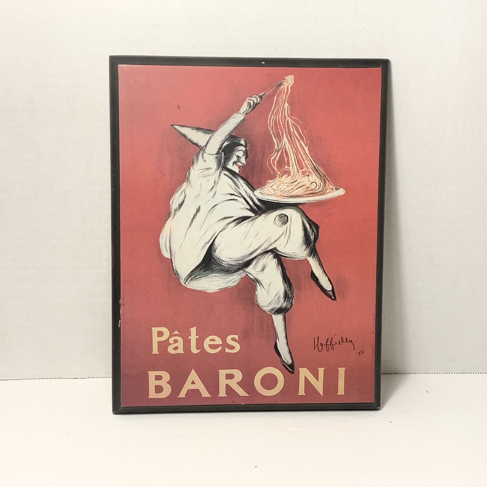 Vintage Decoupage Pates Baroni Leonetto Cappiello Plaque for Target 2003 Euro Ad