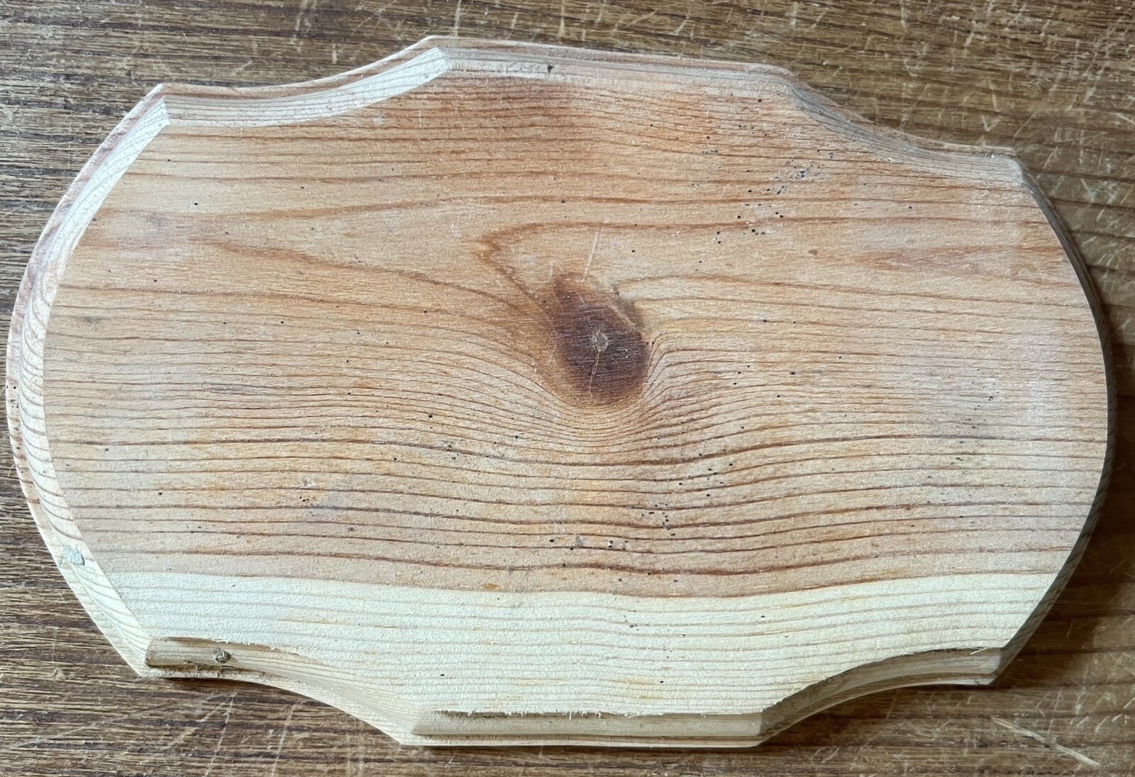 Wood Plaque Unfinished Wood Craft Blank Plaque 7.75” X 5” Routed Edges