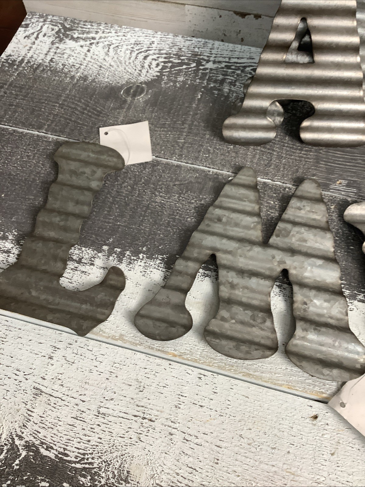 Lot Of 5” And 6” Assorted Galvanized Letters