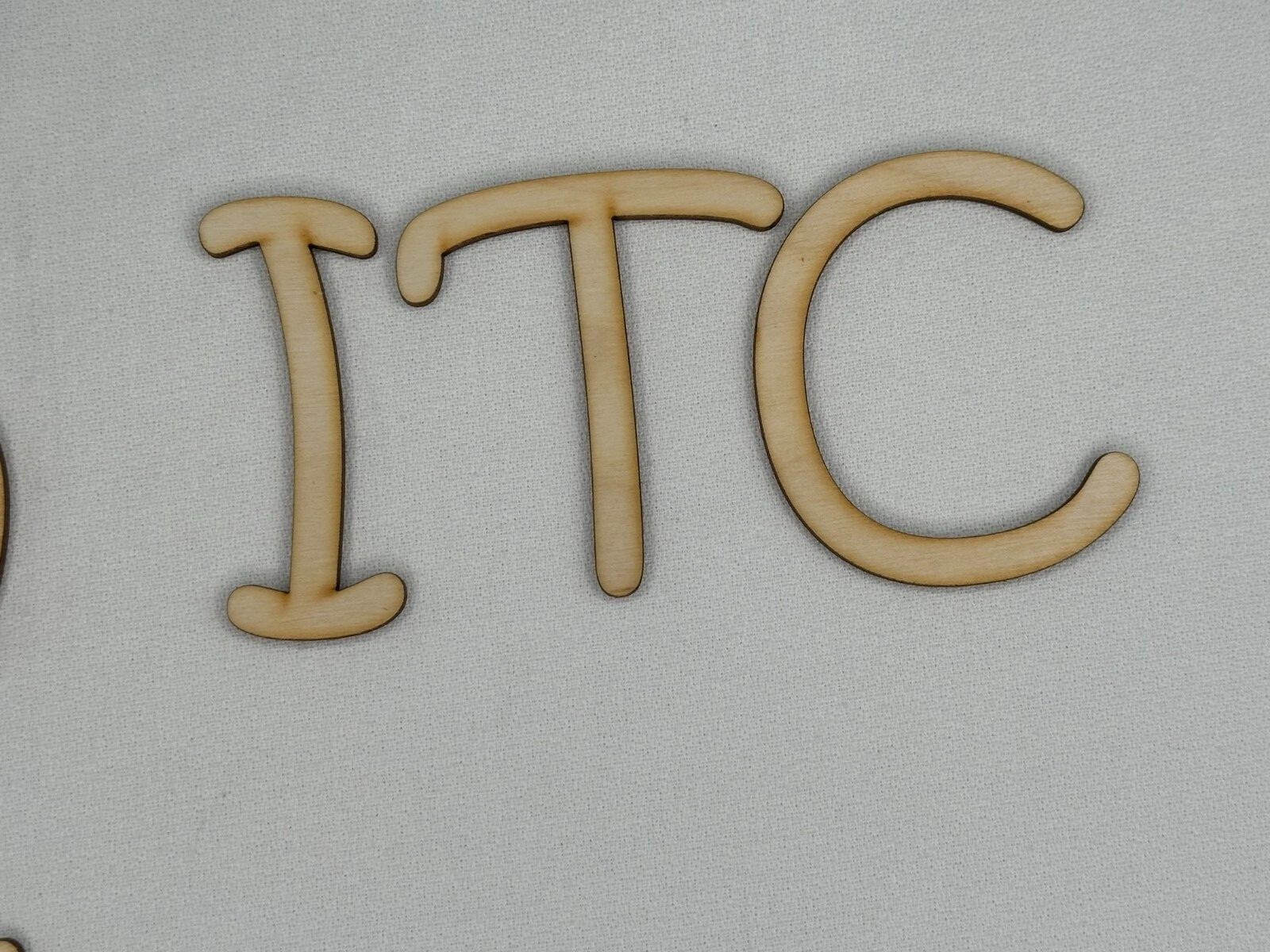 Laser Cut Unfinished Wood Letters or Numbers Kristen ITC Font Craft Cutout