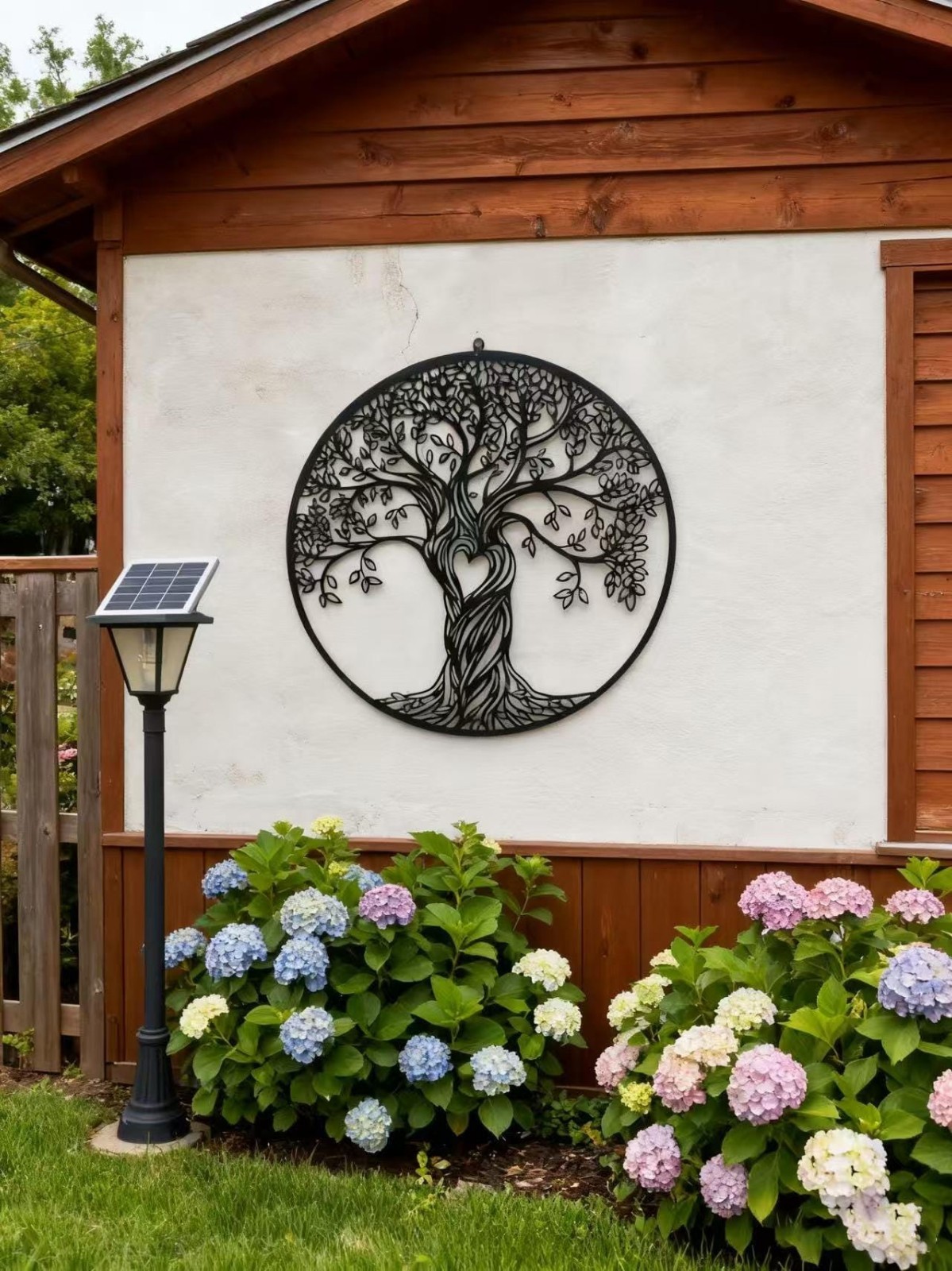 Tree Of Life Metal Wall Hanging Mural, Large Metal Tree of Life Design Wall Art