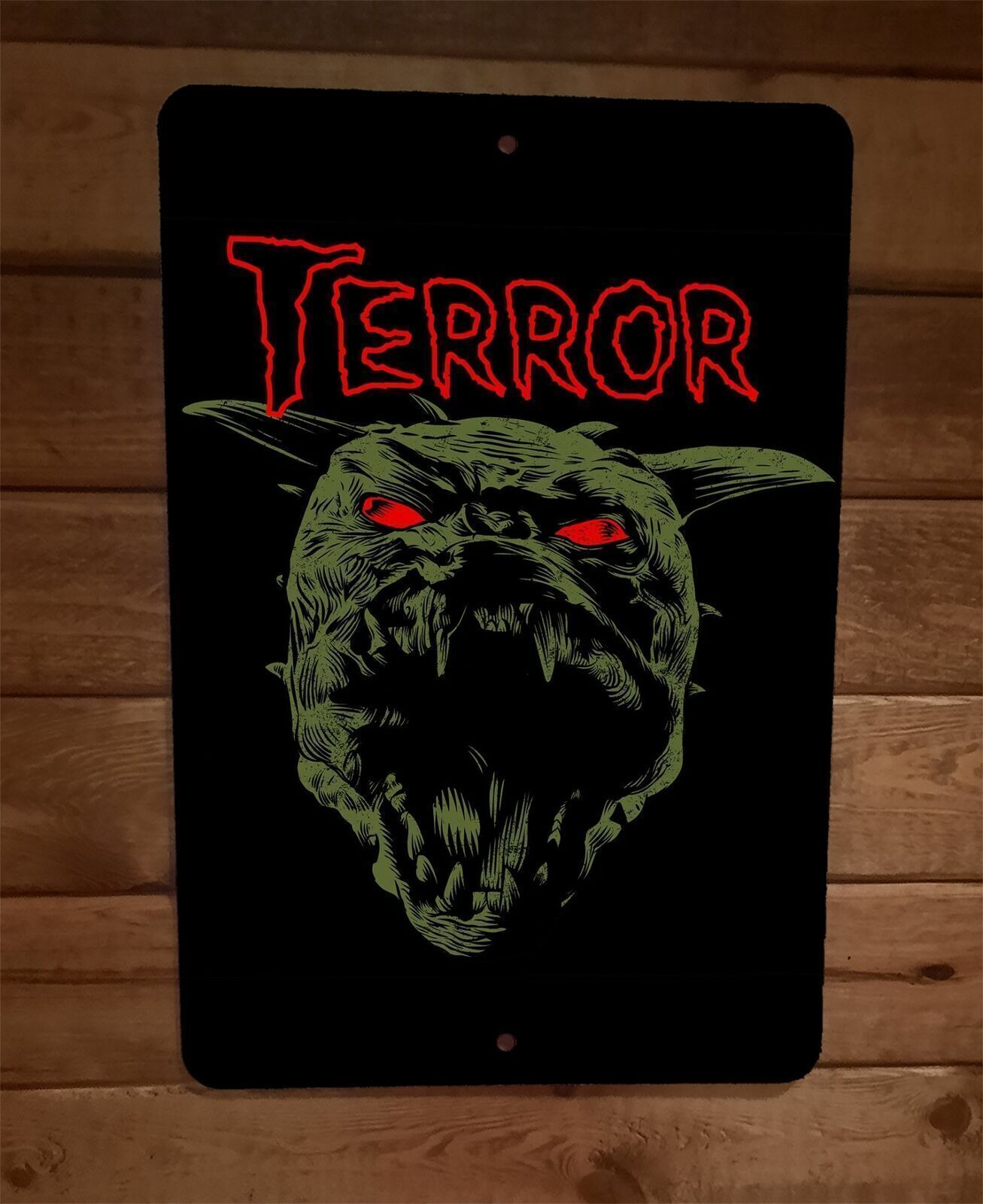 Terror Hell Hounds Dogs Ghostbusters 8×12 Metal Wall Sign