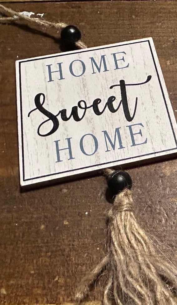 Black And White Decor Sign Lot Truck Home Sweet Home