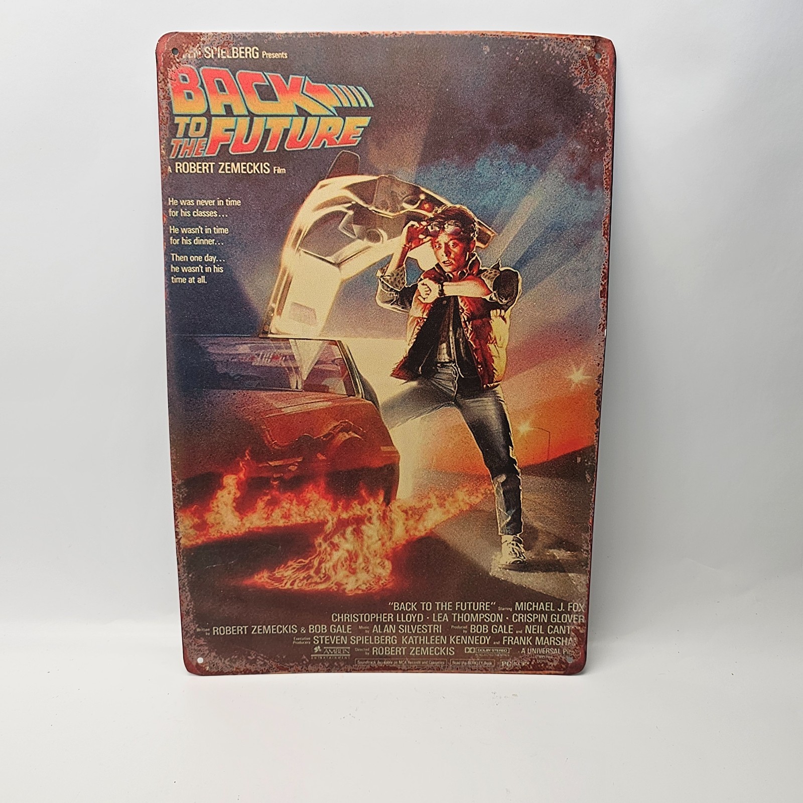 SIGN METAL WALL PLAQUE Back To The Future Movie Film poster 80s cinema room