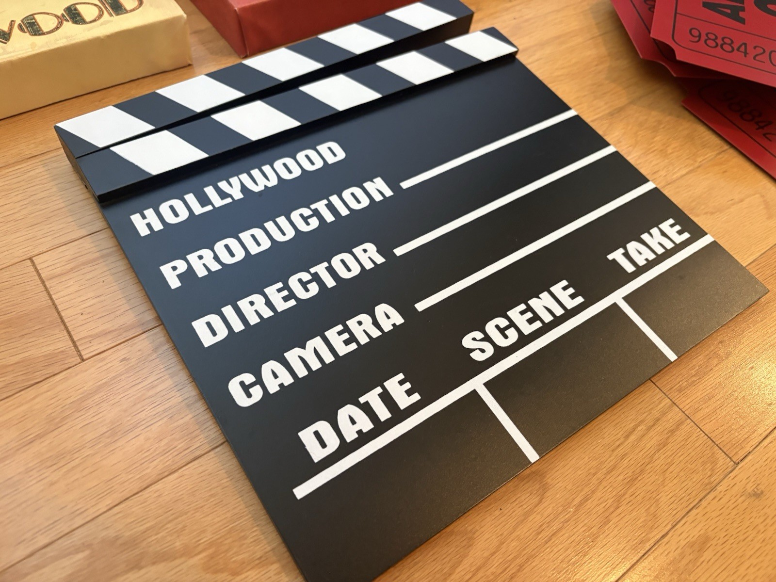 Hollywood Movie Film Themed Decorative Plaque Set