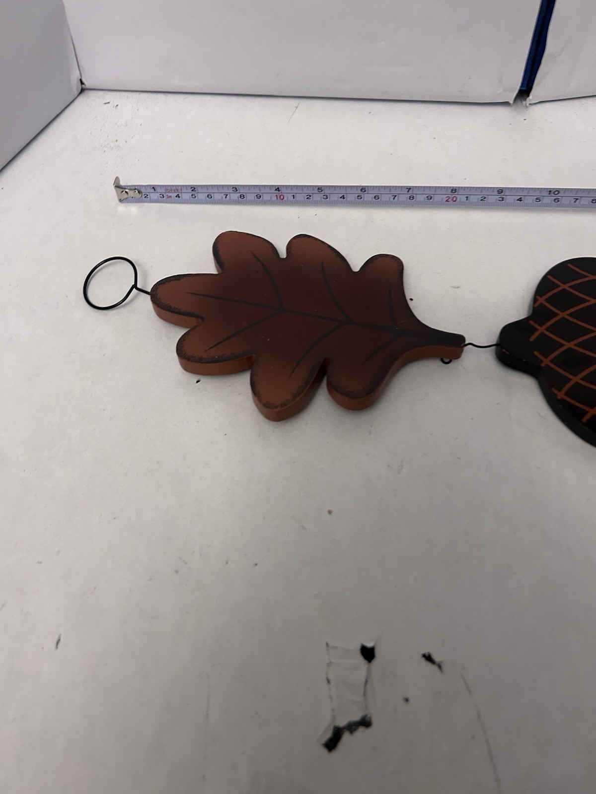 Fall Wall/Door Hanging Decor Wooden Leafs and Acorn Multicolor