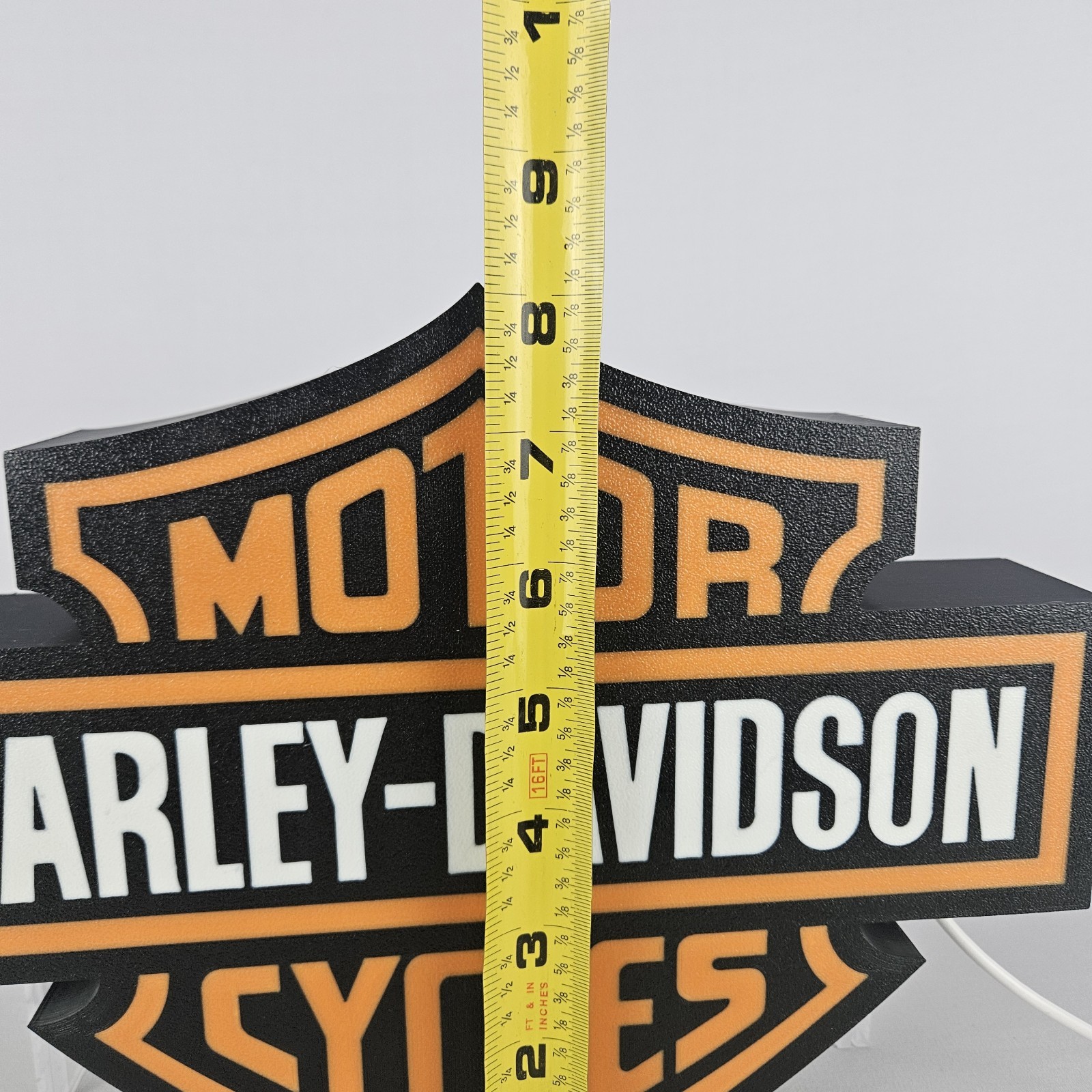Harley Davidson Wall Sign Night Light – LED USB Powered Lightbox Mancave Sign