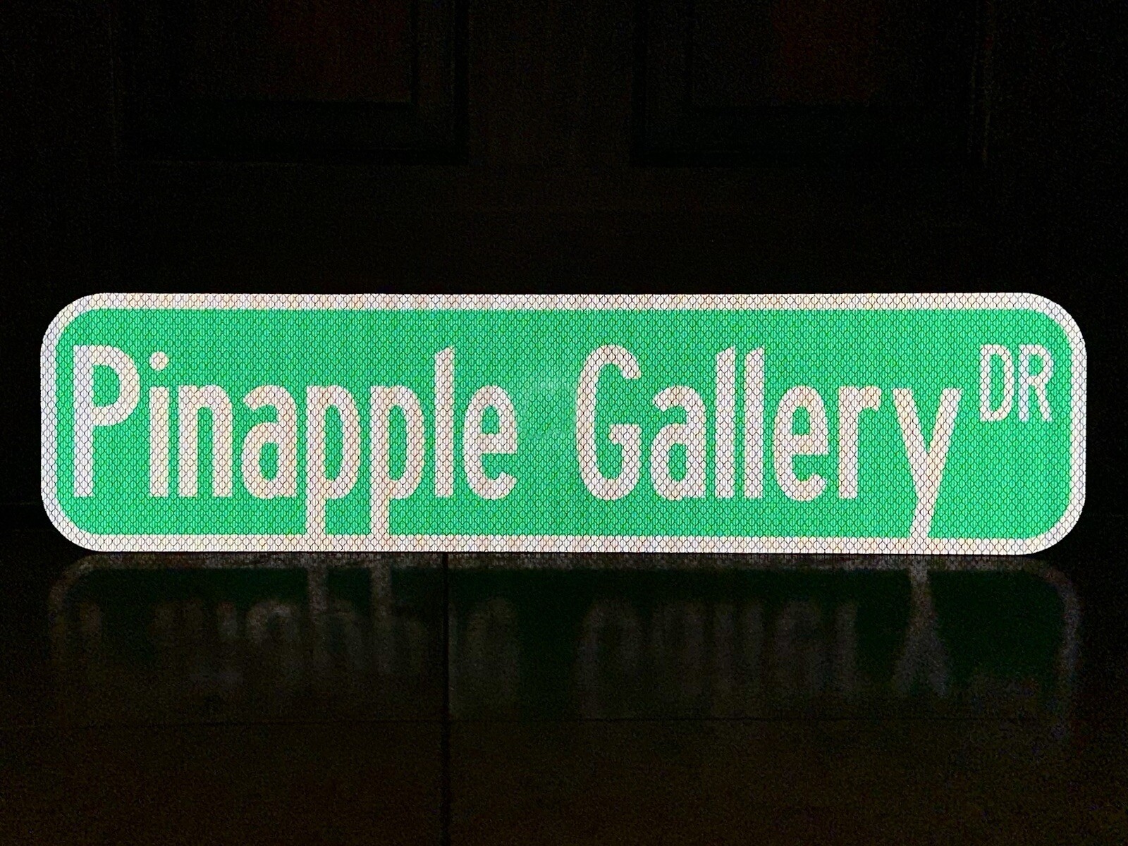 CUSTOM STREET NAME SIGN (Single/Double Sided) 24″x6″ 3M HIP Reflective Aluminum