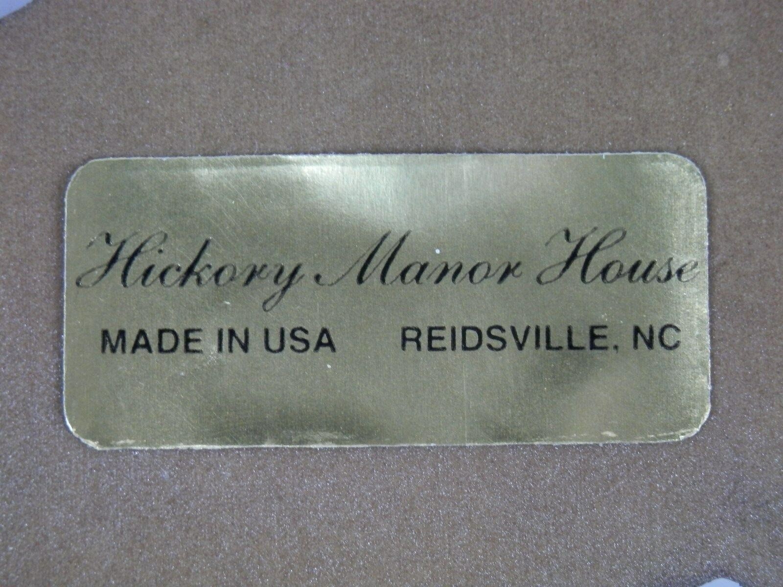 Hickory Manor House Wall Decor Fruit Carving I Ornate Resin Metallic Made USA