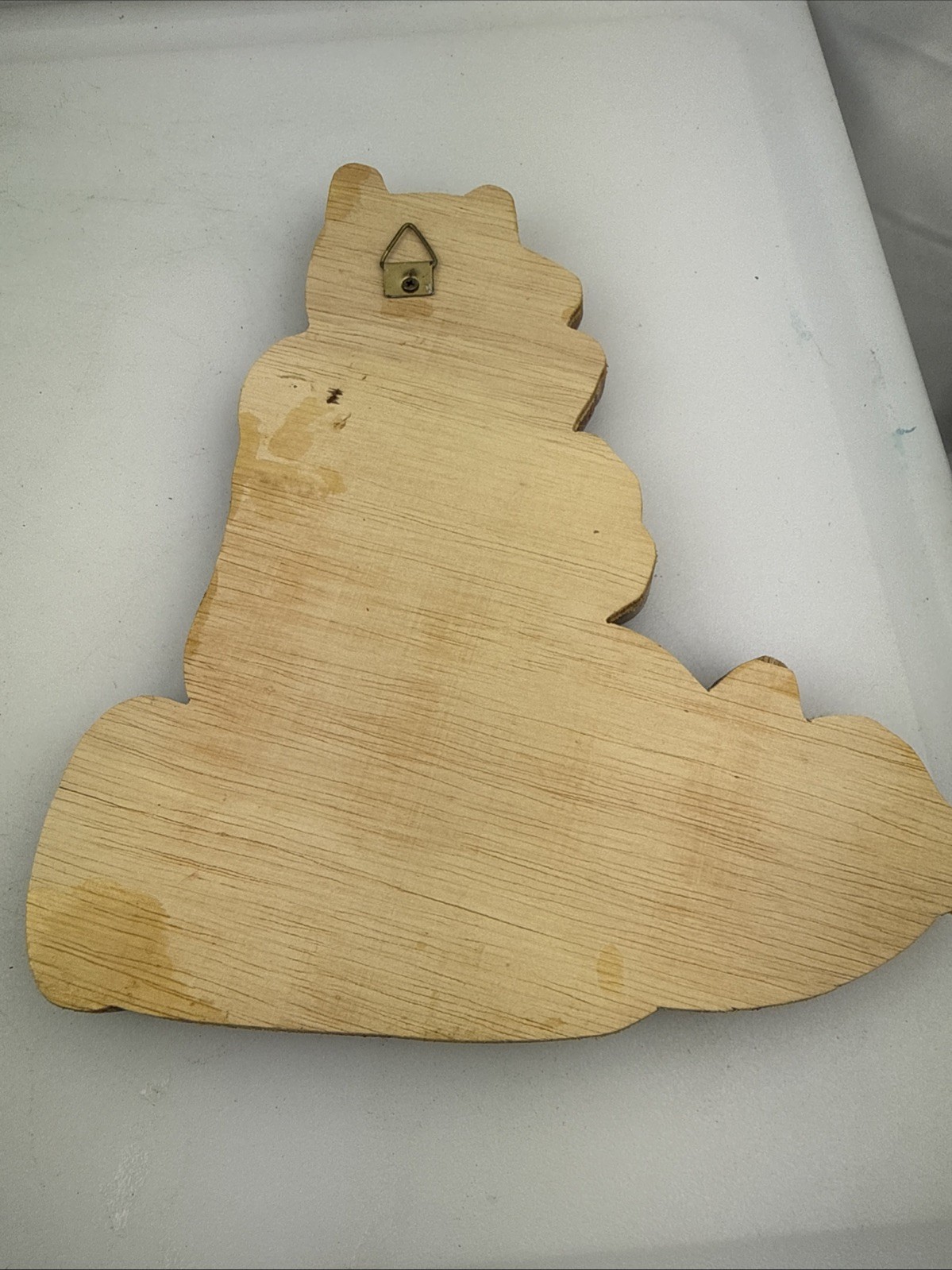 Handmade Glossy Finish Winnie The Pooh 3D Wooden Wall Art Nursery Home Decor