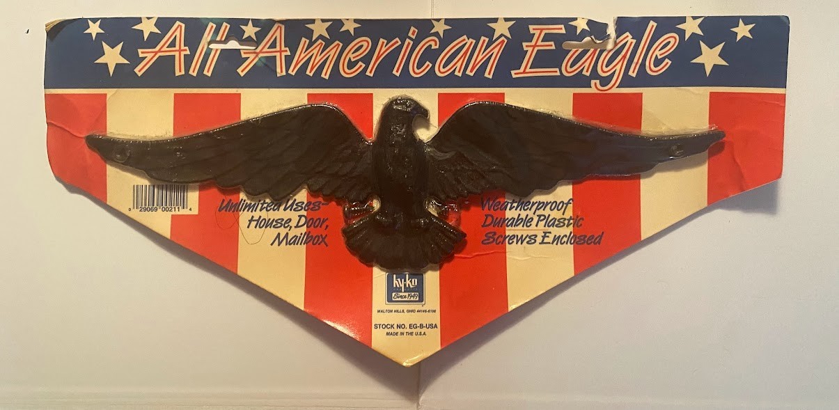 All American Eagle, Waterproof, Durable Plastic, Screws Enclosed New In Packagin