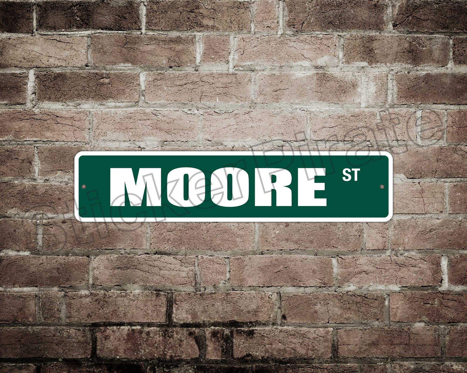 *Aluminum* Moore 4″ x 18″ Metal Novelty Street Sign SS 2654