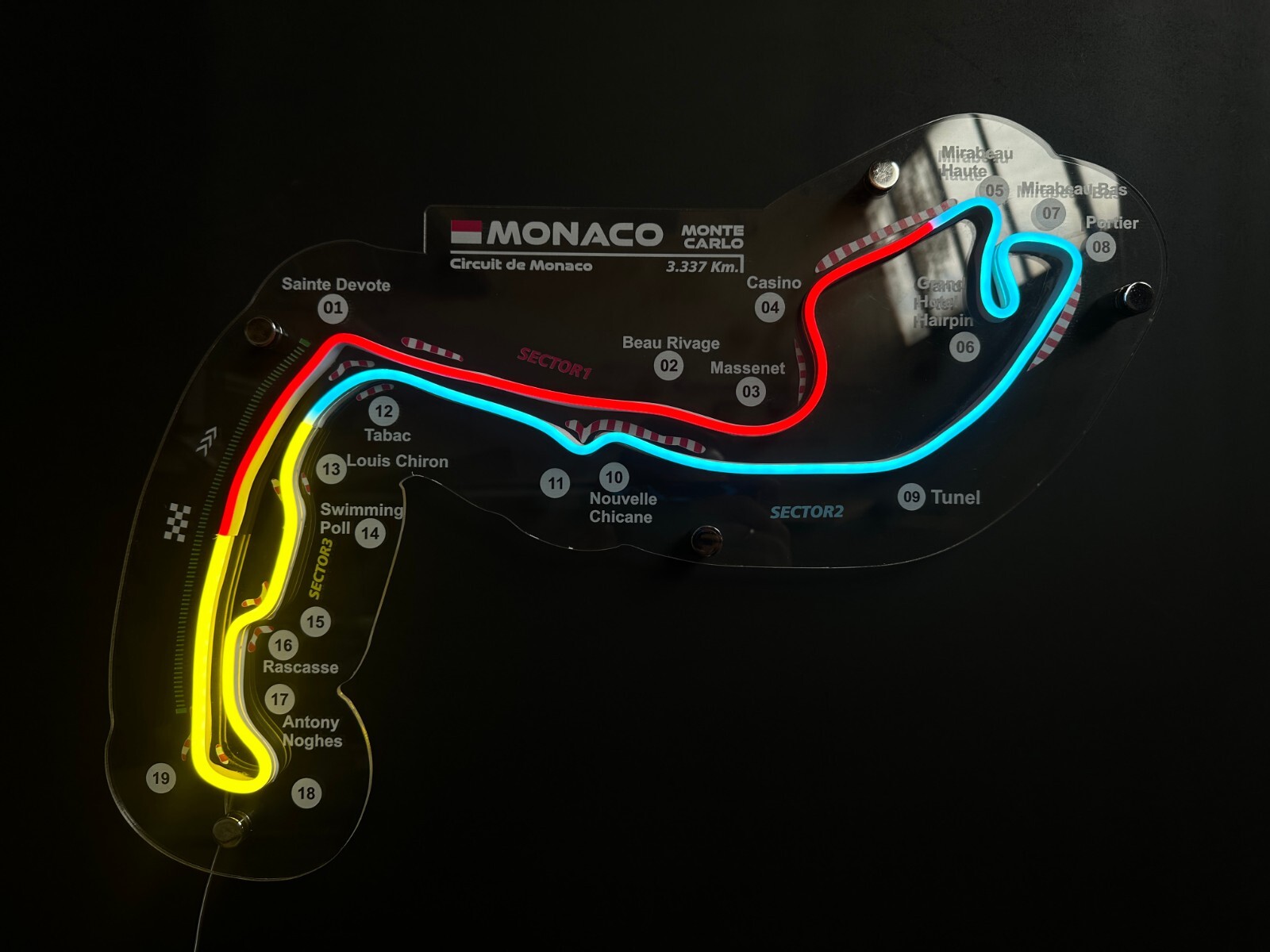 Circuit Monaco Neon Race Track | Neon Race Track | F1 Formula