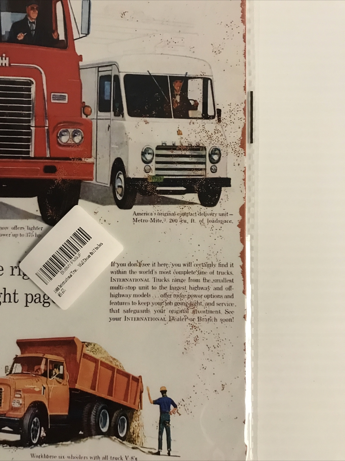 HI: International Trucks Metal / Tin Sign 12 X 8 Inches Sealed Art Wall Home NWO