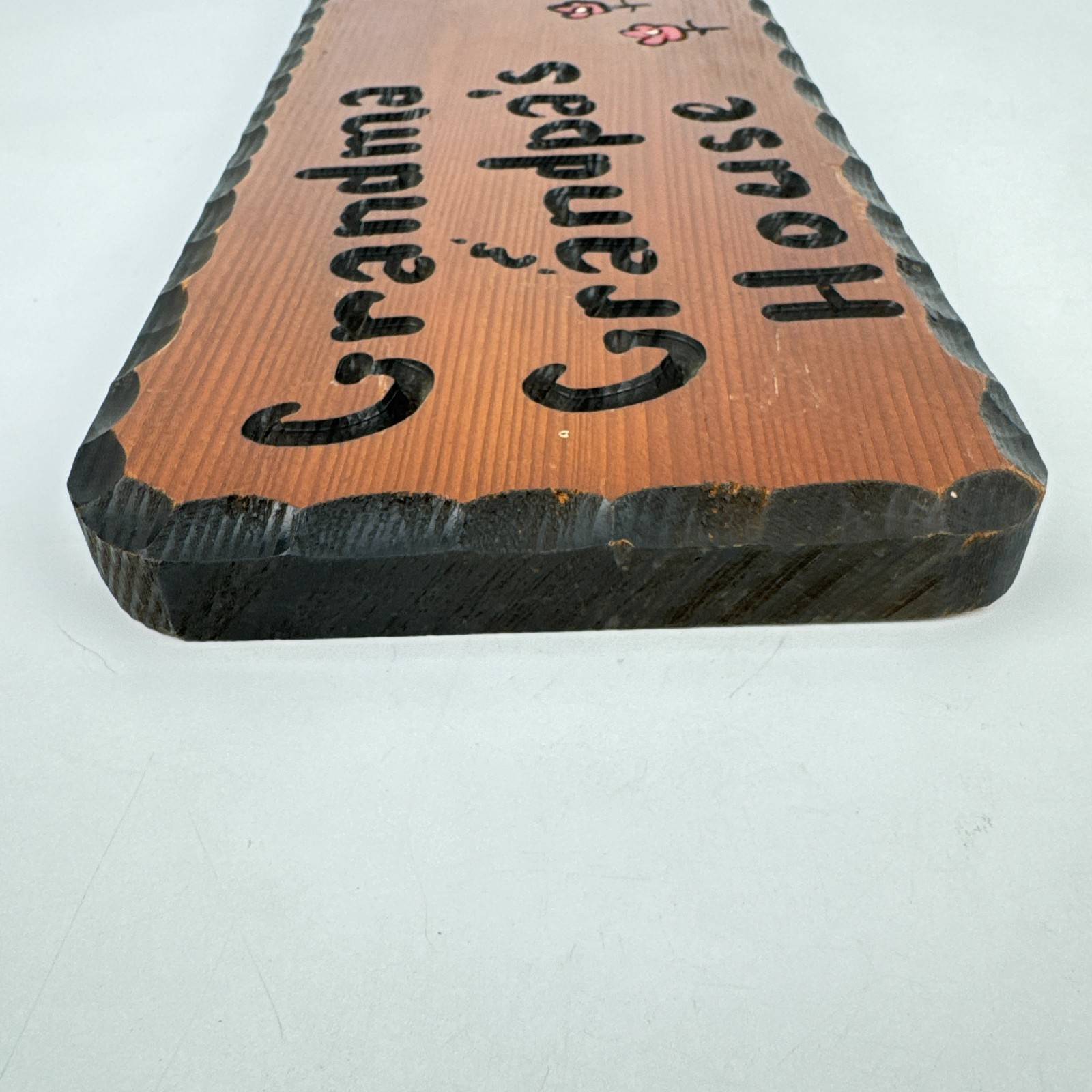 Vtg Grandma & Grandpa’s House Sign Wooden Hand Painted Rustic Home Decor