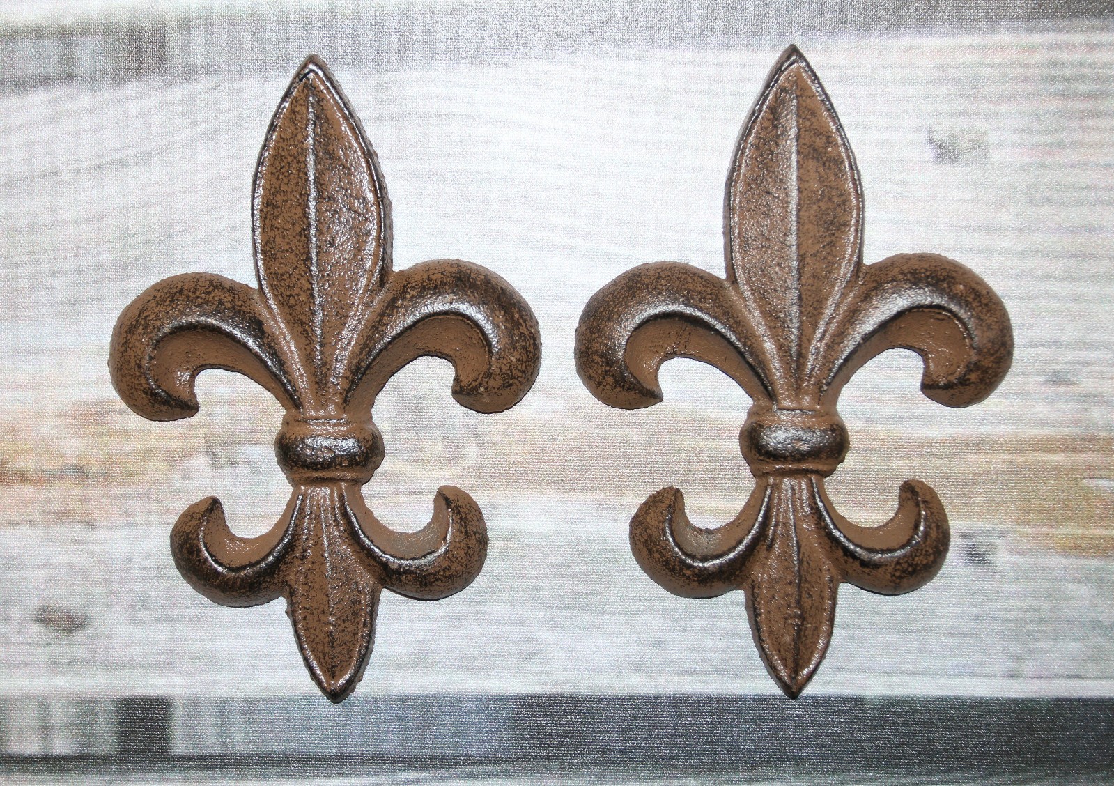 2-FLUER DE LIS Medium Wall Plaques,New Orleans Style Wall Decor,Gifts,F-6