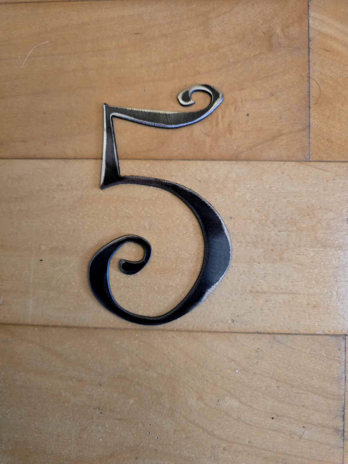 4″ Tall precision cut metal letters, thick, weldable, 16 Gauge “Curlz MT” Decor
