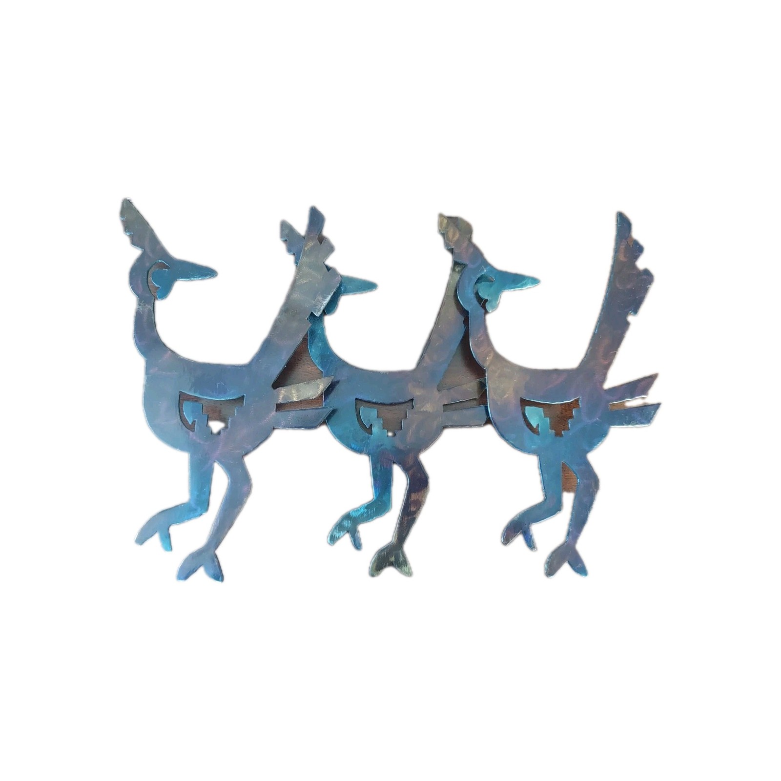 MCM Roadrunners Metal Wall Art Native American Multicolor Decor