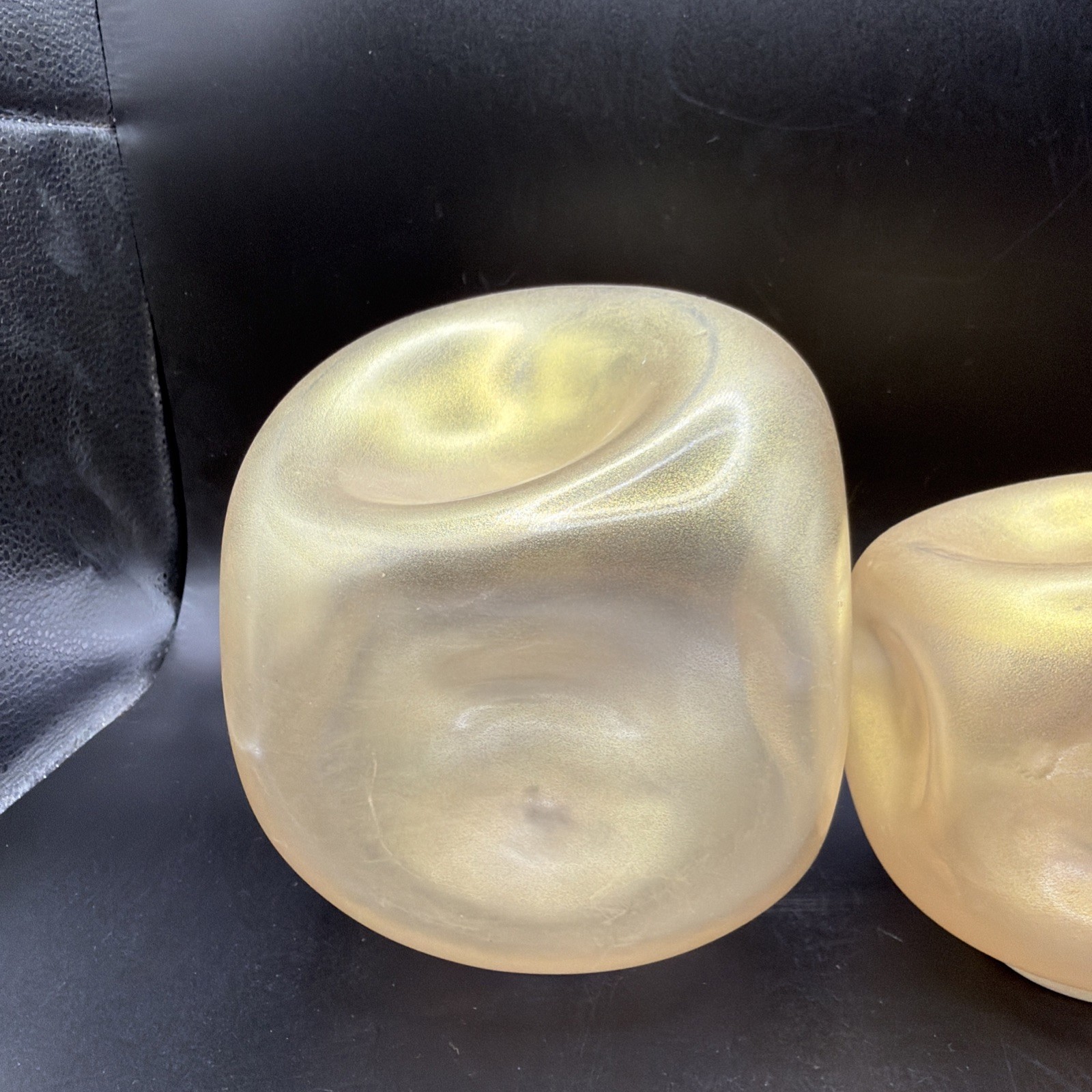 Global Views Design Set Of 3 Wall Rocks – Frosted Gold Home Decor