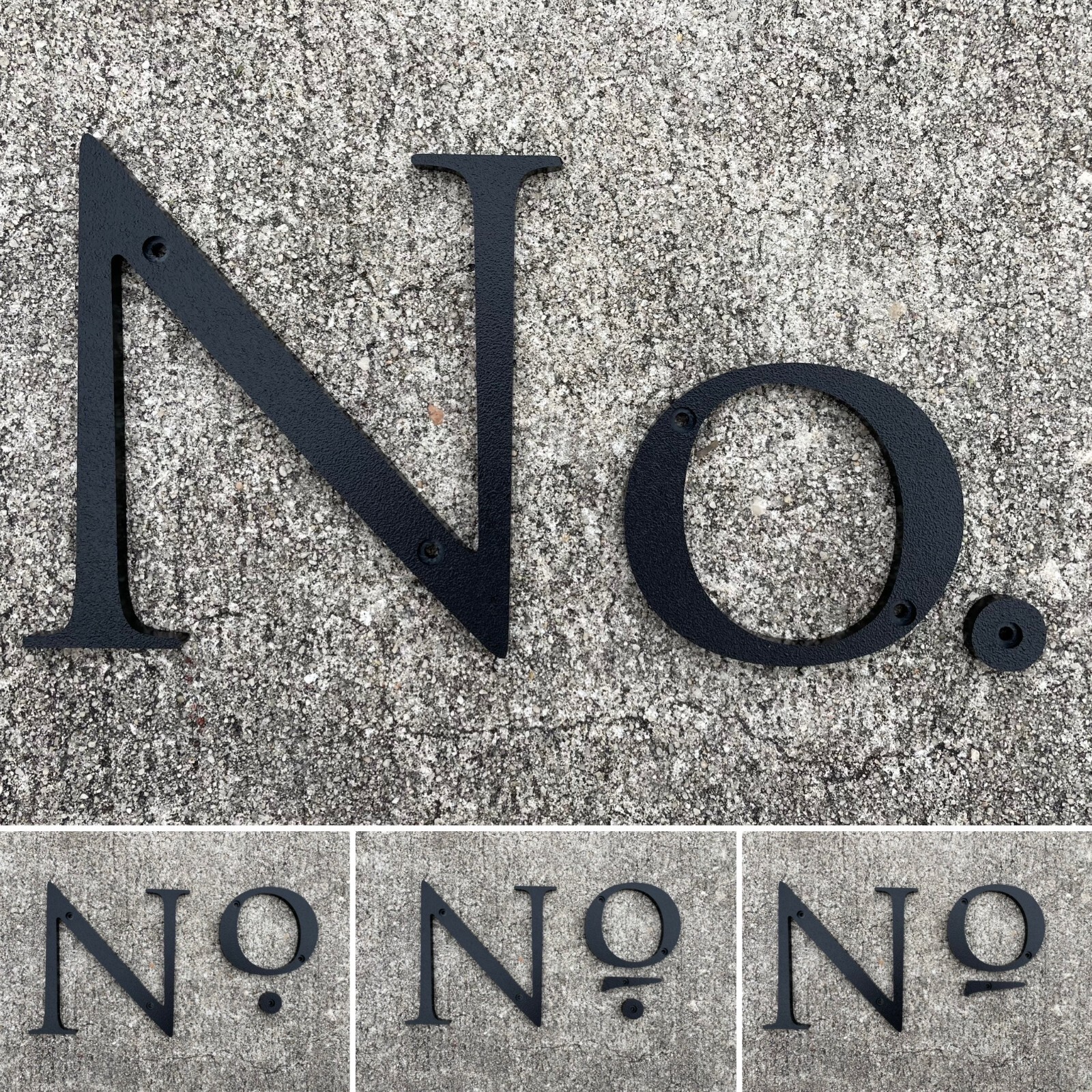 6 inch Roman House Numbers or Letters; color choices