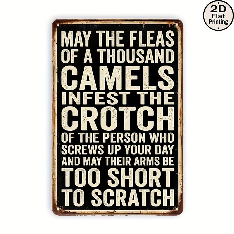 Vintage PC Sign Funny Aluminum Sign 8×12 Flat Design Retro Decor