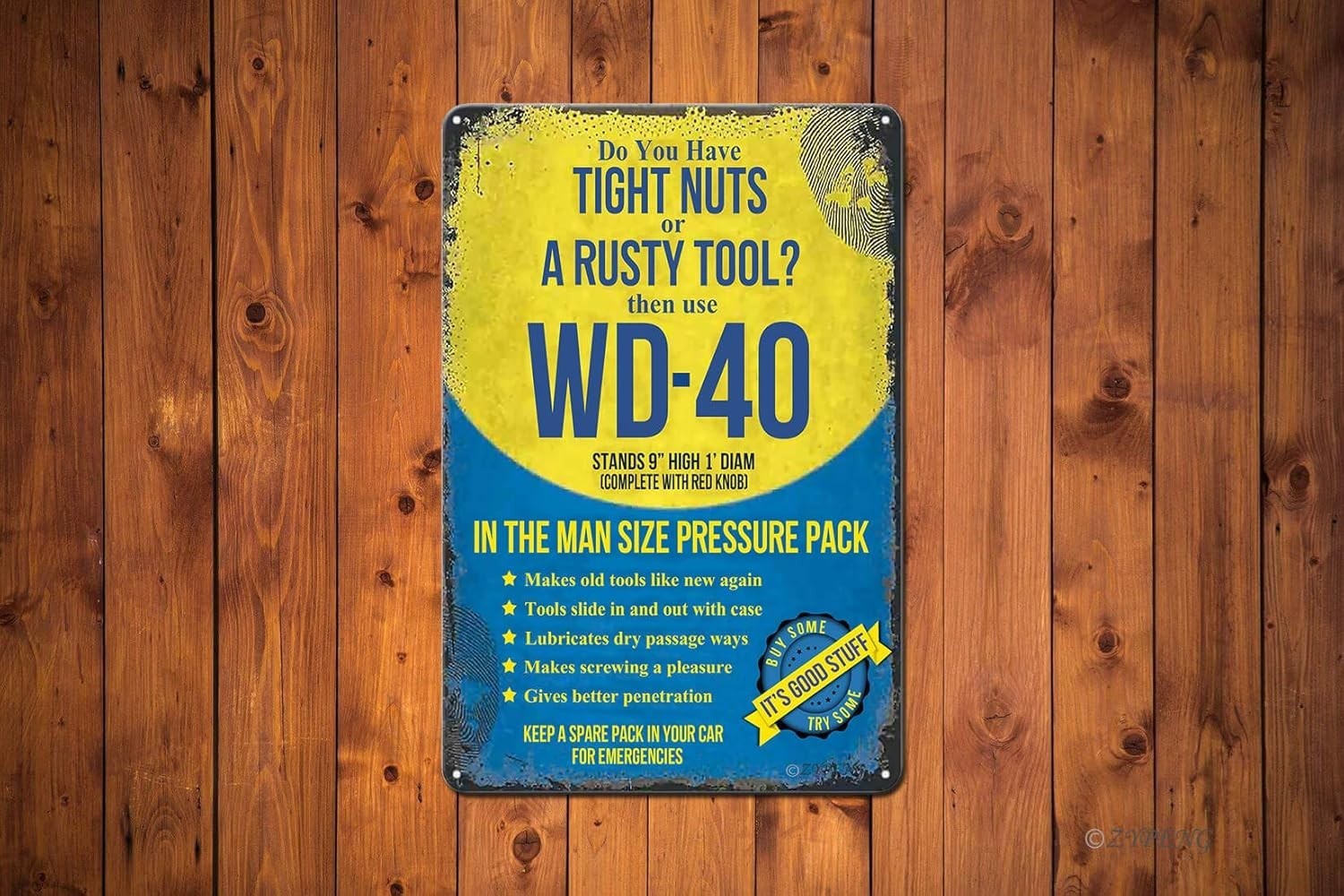 Vintage Metal Tin Sign Retro Wall Decor Garage Man Cave Bar Home Art 8×12