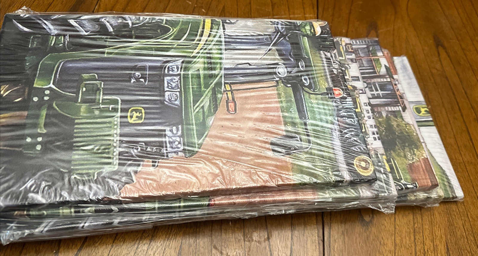 New – John Deere Rectangular Agriculture Farming Wall Hanging Group 5 Panels Set