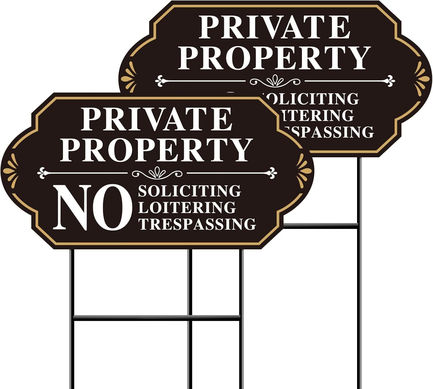 Protect Your Property with Elegant No Soliciting Signs – 14×7