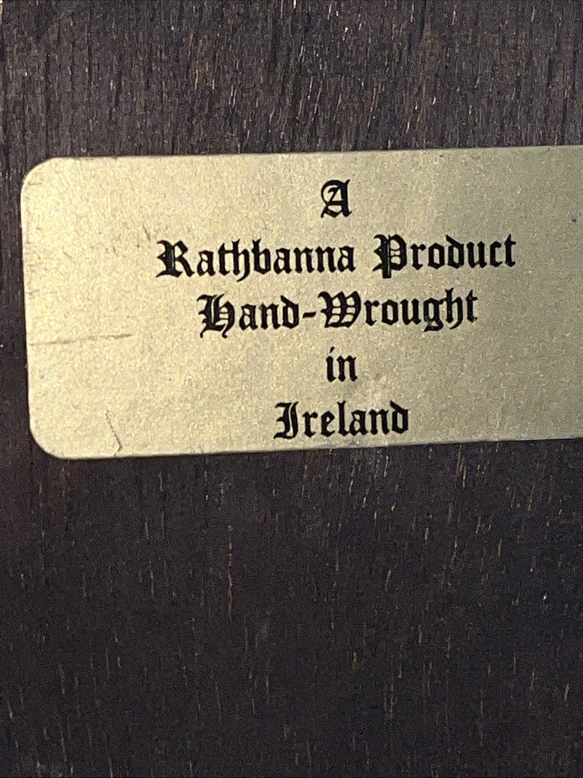 VTG 8”x10” Irish Handmade Copper Sign Plaque “The Tara Brooch” W/Label Rathbanna