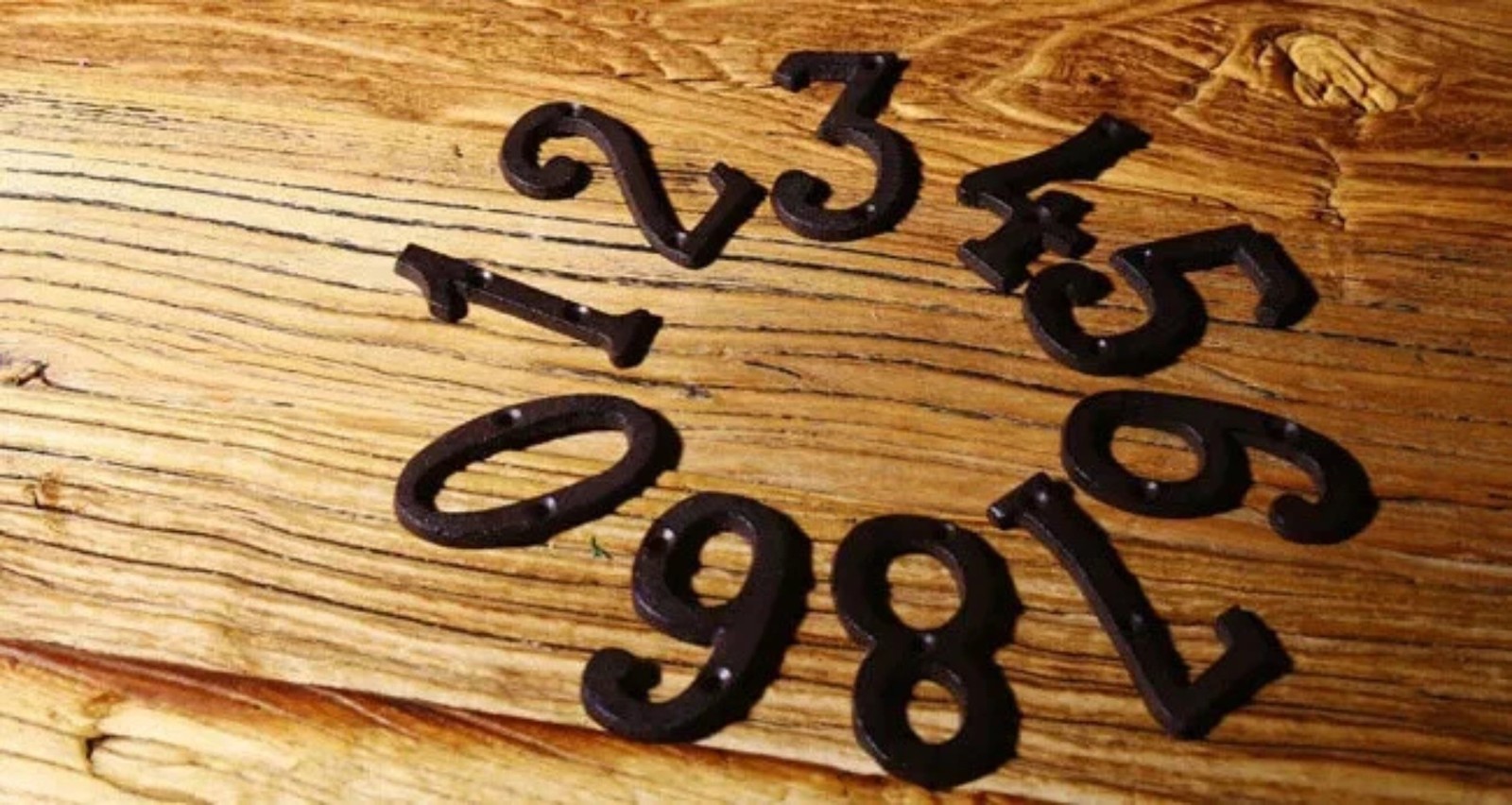Cast Wrought Iron Black Antique House Door Alphabet Letters and Numbers HOTSALE