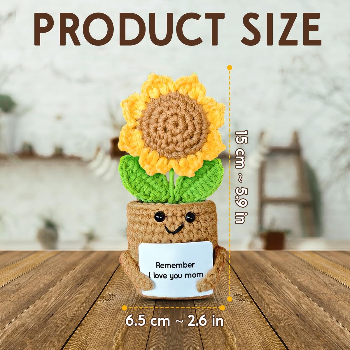 Handmade Crochet Sunflower Gifts for Mom Perfect for Mother’s Day & Birthdays