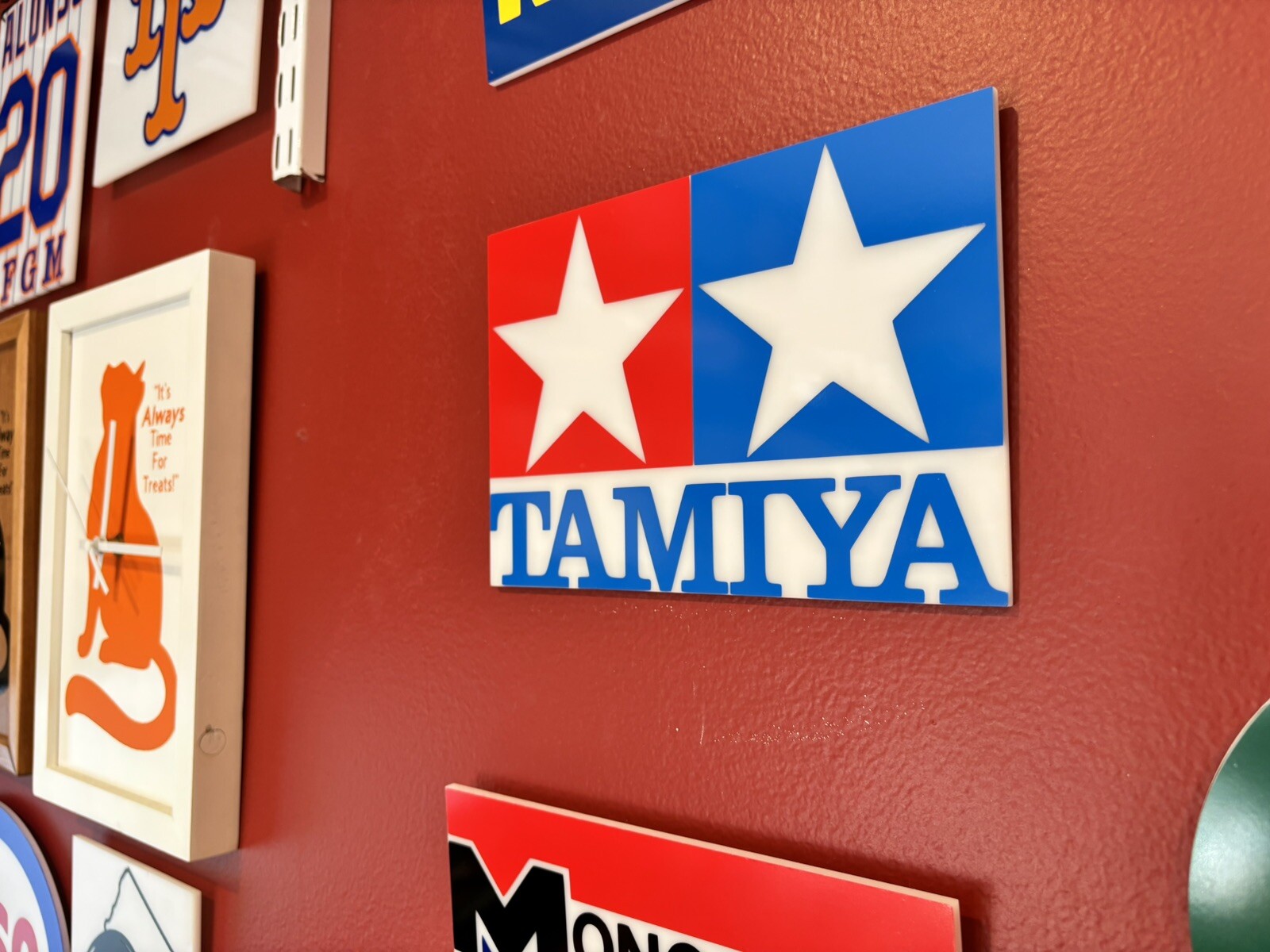 TamiyaRC Models Acrylic & Vinyl Sign (NOT Cheap Tin/NO Crummy Printing!)