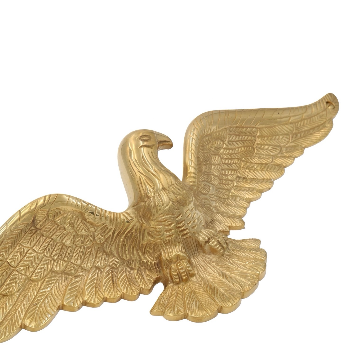 American Eagle Wall Plaque in Solid Cast Brass 20 Inch