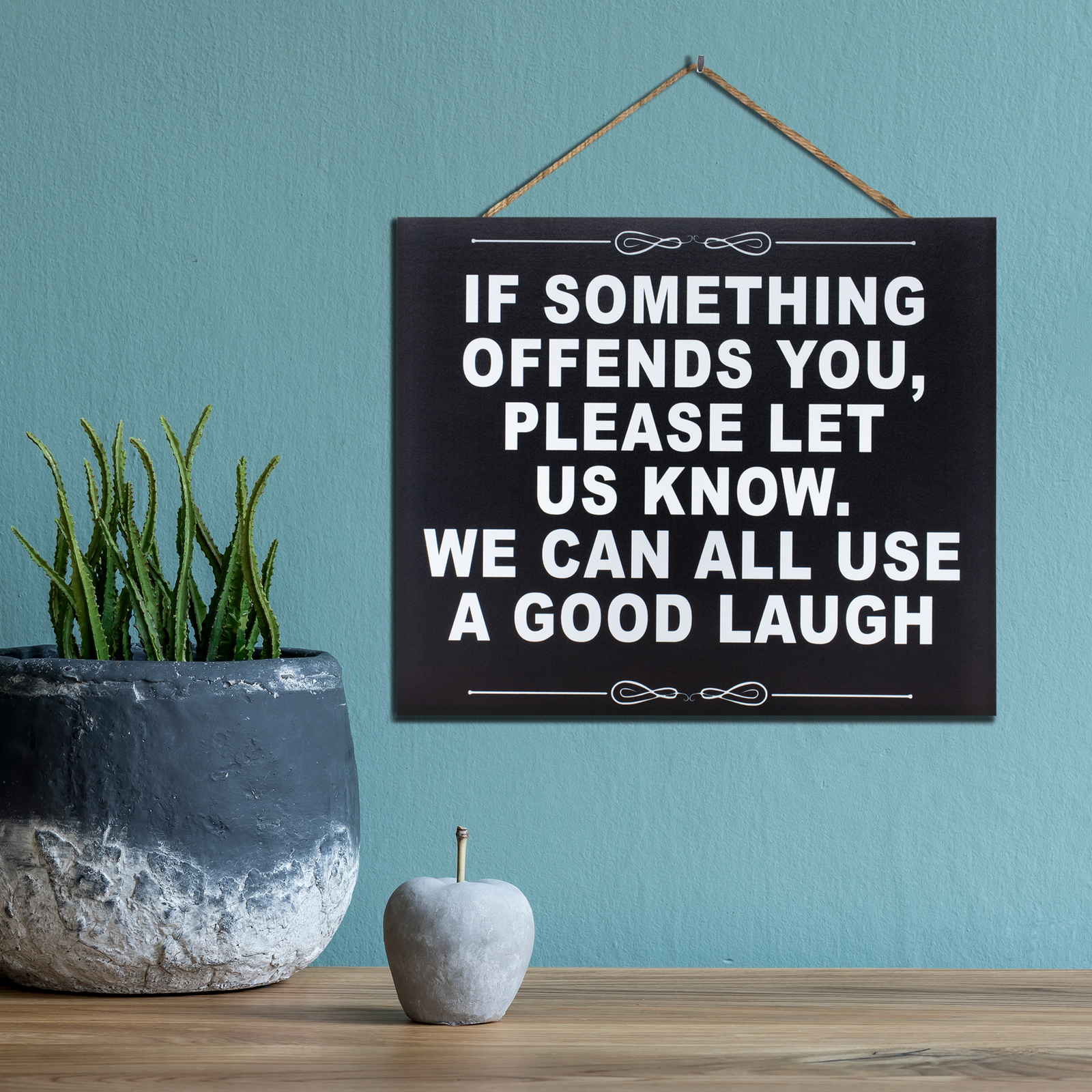 JennyGems Funny Signs, If Something Offends You, Bar Sign, Mancave Garage Decor