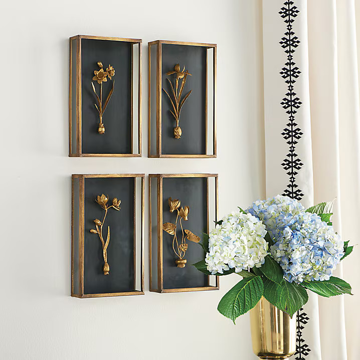 Ballard Designs Fleur De Tole Black Wall Decor…