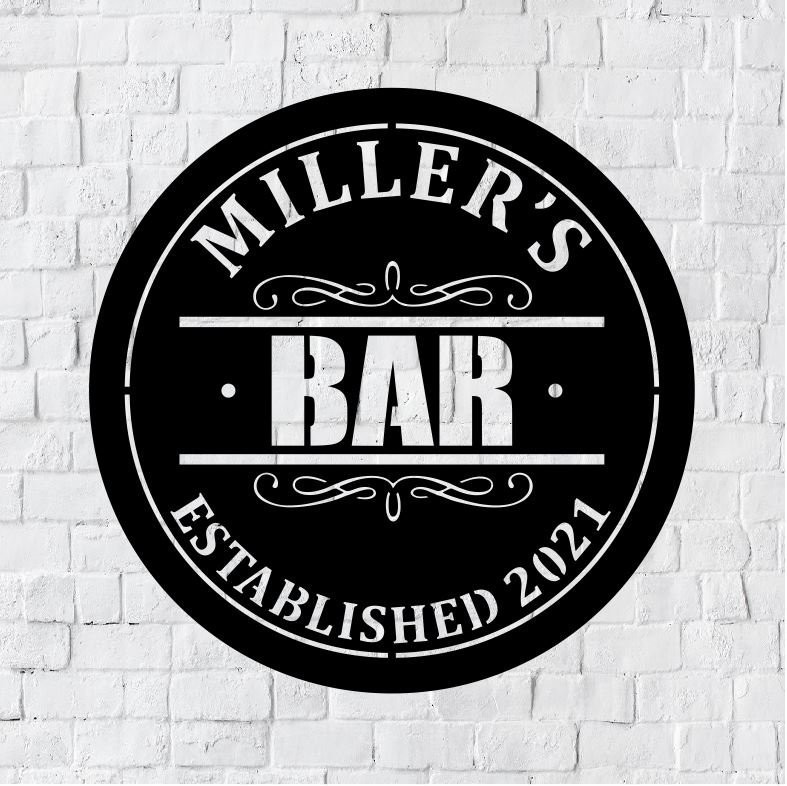 Personalized Bar LED Sign Custom Family Tavern Wall Decor Gift