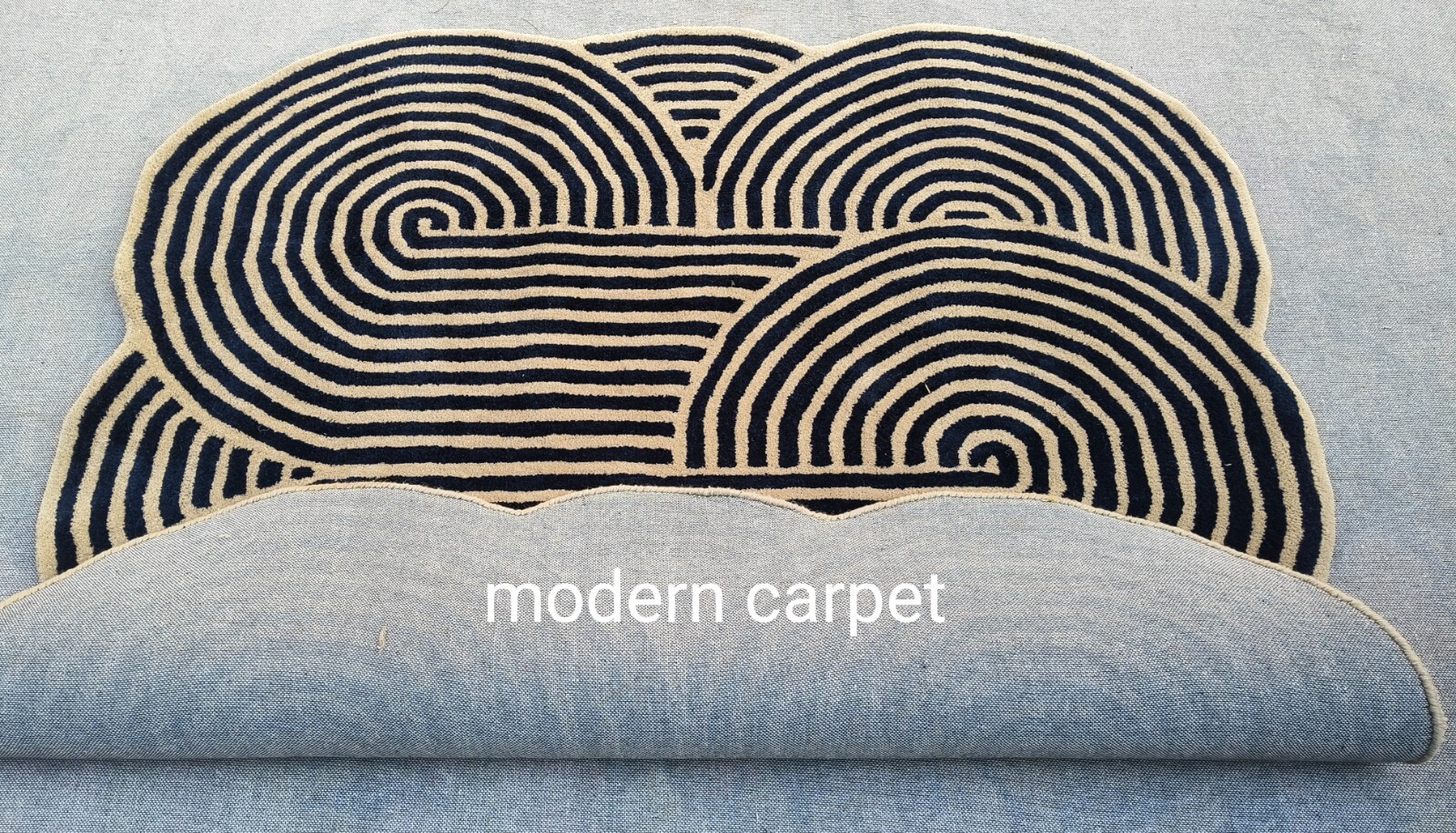 Modern Rugs 4×4 Ft Handmade 100% Woolen Hand Tufted For Home Decoration
