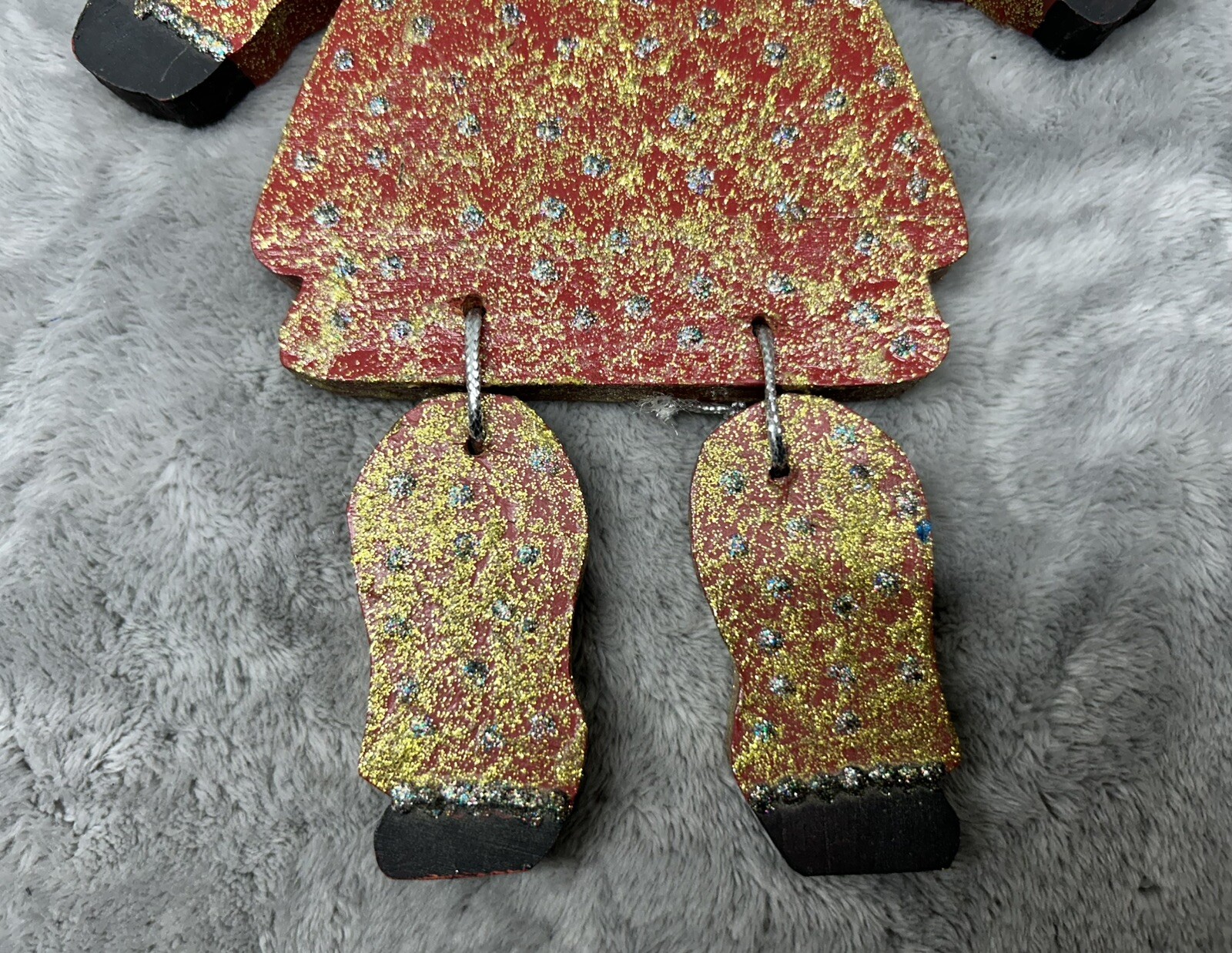 Folk Art Wooden Wall Decor Handmade Hand Painted Collectible Doll