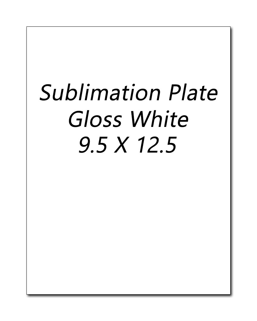Plaque Plates (lot of 6) – Sublimation – Gloss White – Free Shipping