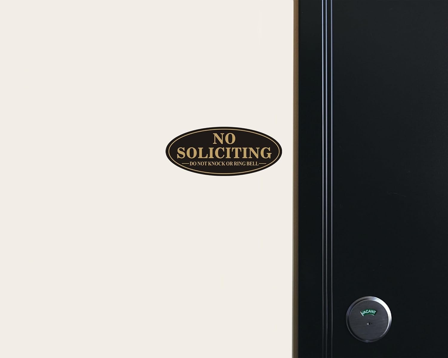 Self Adhesive No Soliciting Sign, Front Door