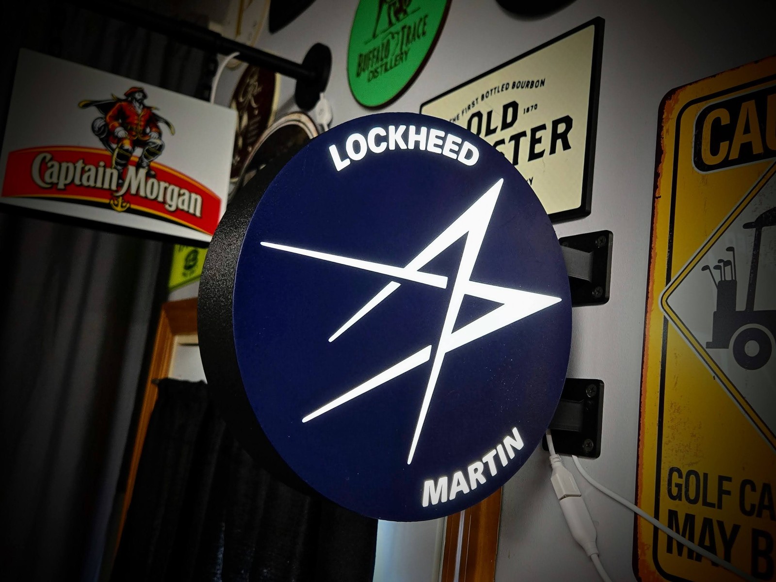 Lockheed Martin 2-Sided LED Lightbox 12 Inch Light Box LED Sign Wall Decor