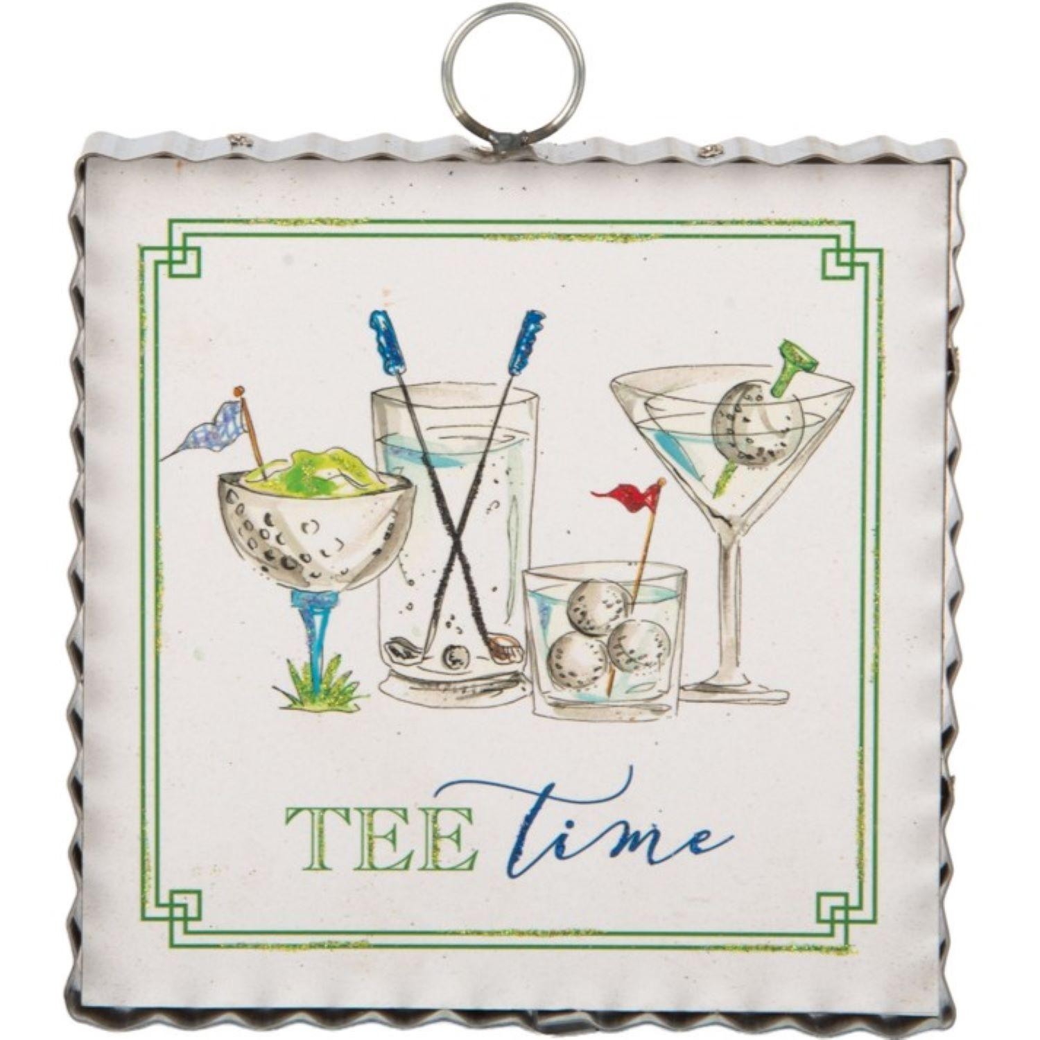 The Round Top Collection Mini TEE Time Print 6x6x1