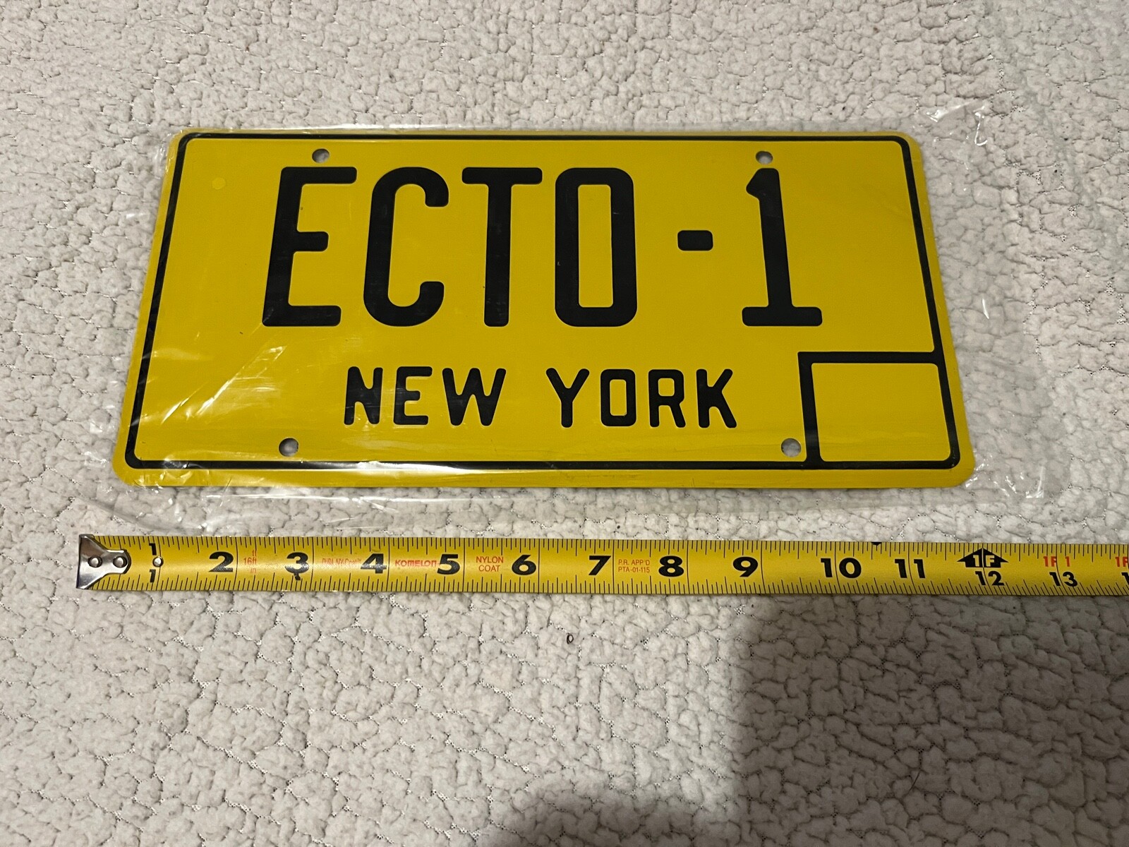 ECTO-1 Ghostbusters Replica New York License Plate Tin Sign Garage Man Cave