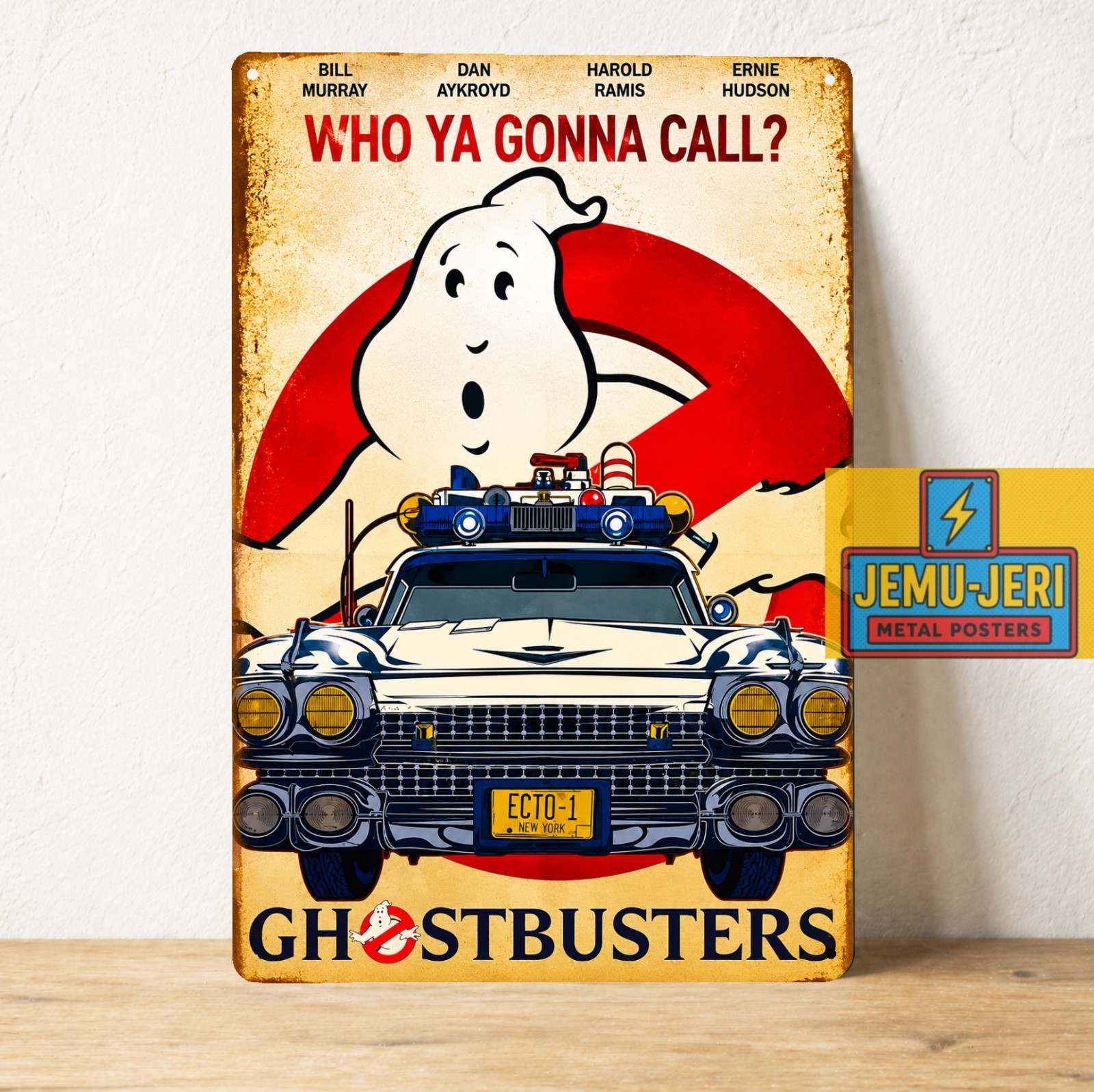 Ghostbusters Movie Retro Metal Tin Sign Poster 8×12″in