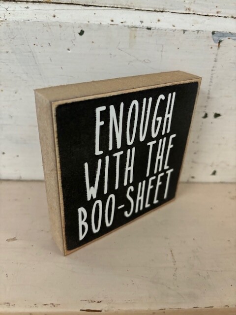 Set of 3 | 4×4 in Block Sign | Fall/Halloween Theme